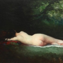 Nude lady sleeping